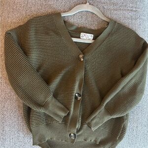 Olive Green Knit Top